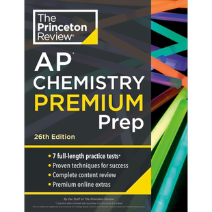 Princeton Review AP Chemistry Premium Prep 2025普林斯顿AP备考指导 化学【中商原版】