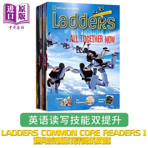 美国国家地理阶梯阅读核心阅读系列1级套装8册 National Geographic Ladders 初高中英语分级阅读 蓝思值810L-840L【中商原版