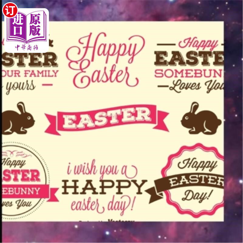 【中商海外直订】happy easter: : : happy easter coloring book for