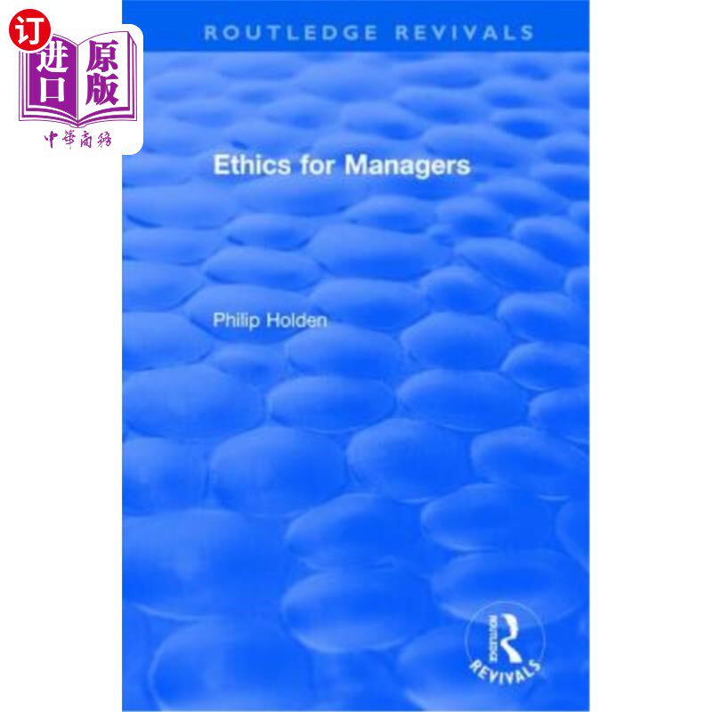 海外直订Ethics for Managers 经理人道德规范