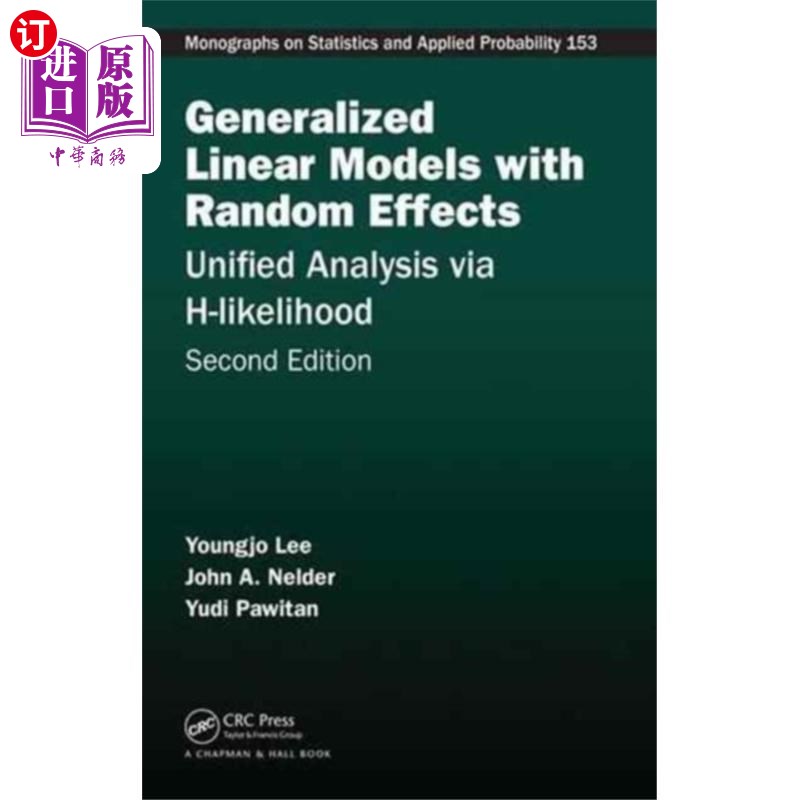 海外直订Generalized Linear Models with Random Effects 具有随机效应的广义线性模型