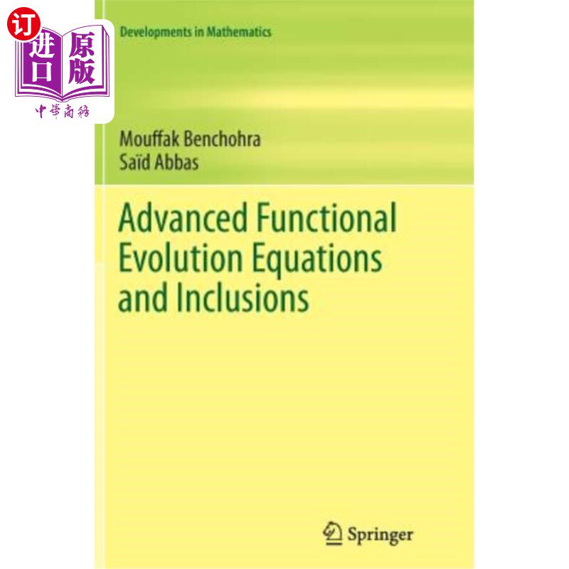 海外直订Advanced Functional Evolution Equations and Inclusions 高级泛函发展方程与包含
