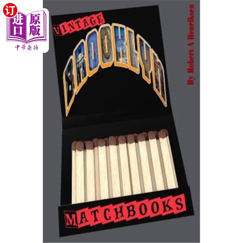 海外直订Vintage Brooklyn Matchbooks Vol: 1 复古布鲁克林火柴盒卷:1