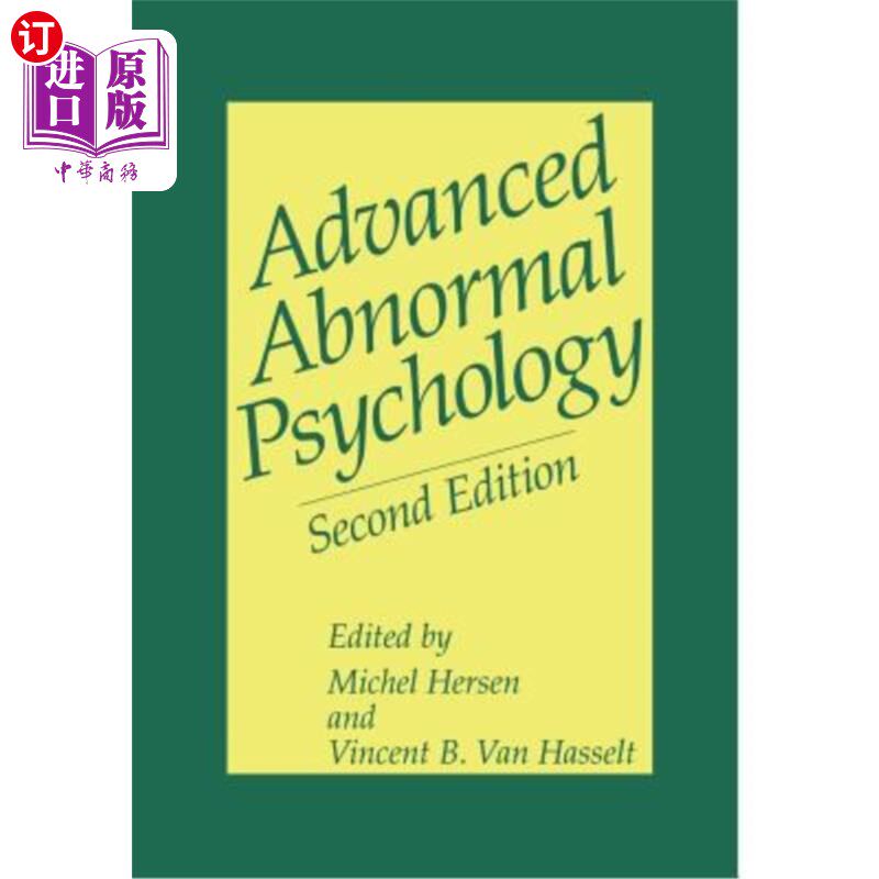 海外直订医药图书Advanced Abnormal Psychology 高级变态心理学