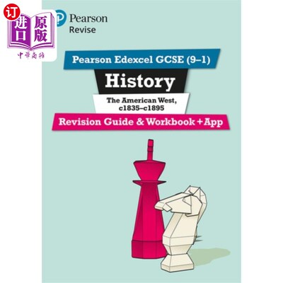 海外直订Pearson REVISE Edexcel GCSE History The American... Pearson Revision Edexcel GCSE历史美国西部修订指南和工作