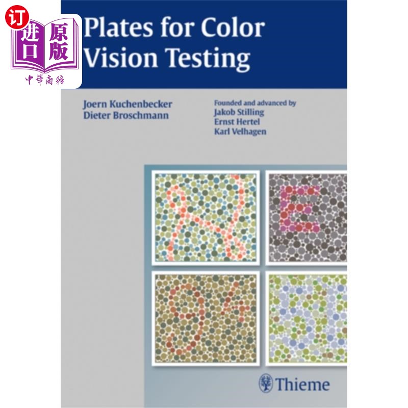 海外直订医药图书古英语 Plates for Color Vision Testing 色觉测试用板