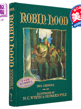 现货 罗宾汉 Calla Editions 精装插图版 Robin Hood 英文原版 Paul Creswick 保罗 克雷齐克 冒险故事【中商原版】