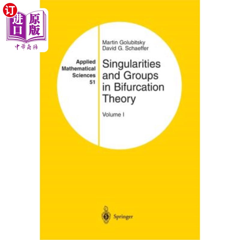 海外直订Singularities and Groups in Bifurcation Theory: Volume I 分岔理论中的奇点和群：第一卷