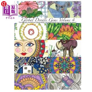 Volume Ultimate Global Gems 全球涂鸦宝石 海外直订 Collection Doodle Book...an Coloring The 第4卷： Epic