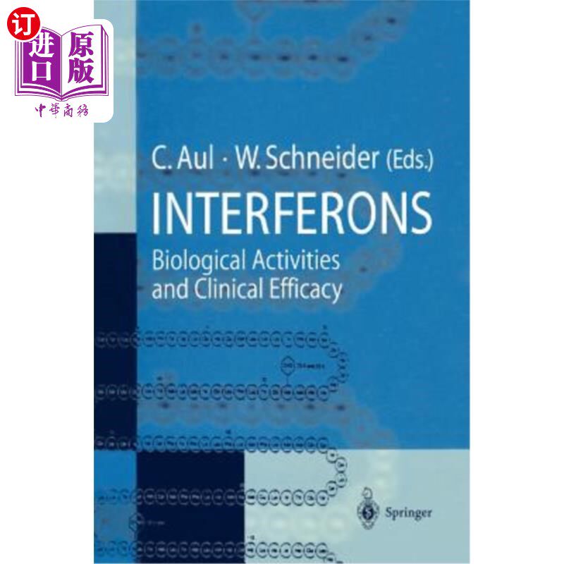 海外直订医药图书Interferons: Biological Activities and Clinical Efficacy 干扰素的生物学活性和临床疗效