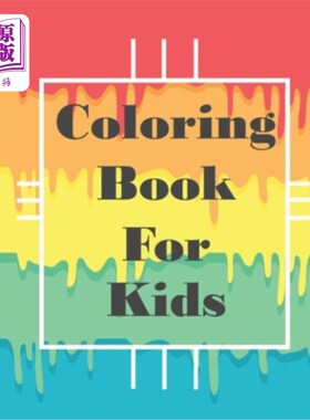 海外直订Coloring Book for kids: 60 pages, Vocabulary in various categories, for Ages 4-8 儿童涂色书:60页，各种类别