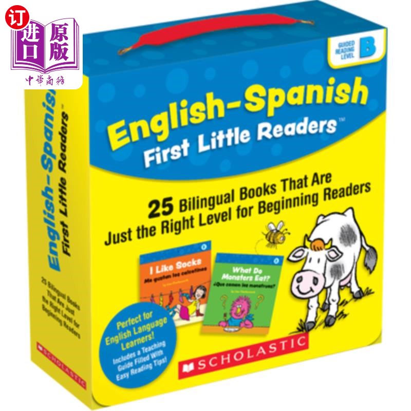 海外直订English-Spanish First Little Readers: Guided Reading Level B (Parent Pack): 25 B 英语-西班牙语初级小读者: