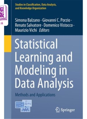 海外直订Statistical Learning and Modeling in Data Analysis: Methods and Applications 数据分析中的统计学习与建模:方