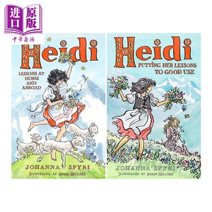 儿童文学经典 Heidi 海蒂1+2 共2册 英文原版 儿童文学经典 名著读物 中小学生英语课外阅读 英文小说 进口童书【中商原版】