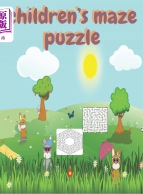 海外直订children's maze puzzle: children's activity book Games, puzzles and problem solv 儿童迷宫拼图：儿童活动书游