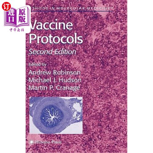 海外直订医药图书Vaccine Protocols 疫苗的协议