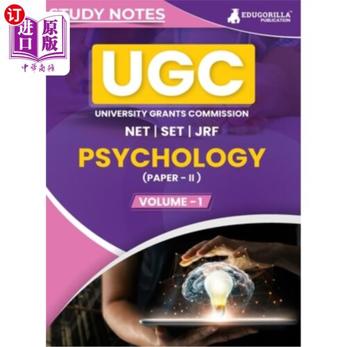 海外直订UGC NET Paper II Psychology (Vol 1) Topic-wise Notes (English Edition) A Complet UGC . NET论