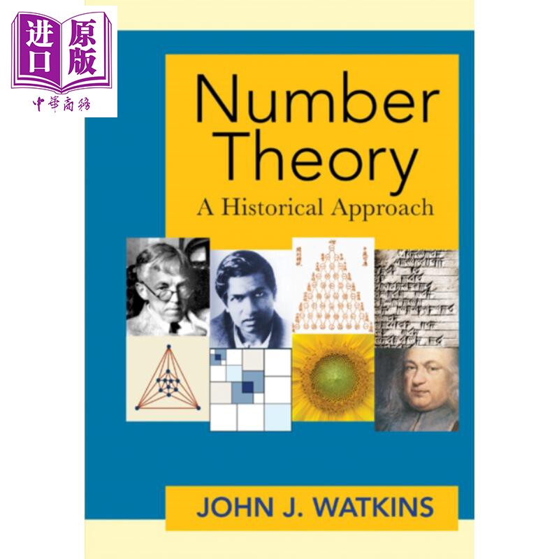 现货 数论 历史方法 英文原版 Number Theory A Historical Approach John J Watkins【中商原版】