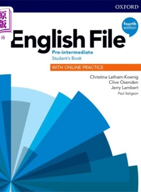 海外直订English File: Pre-Intermediate: Student's Book with Online Practice 英文档案：中级预科：学生网上实习用书