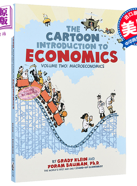 预售 卡通图解经济学 酷玩经济学2 宏观经济学 英文原版 The Cartoon Introduction to Economics: Macroeconomics 漫画学经济