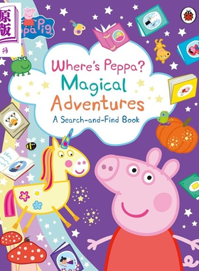 粉红猪佩奇 魔法冒险 Peppa Pig Where's Peppa Magical Adventures A Search-and-Find Book 英文原版 亲子童书【中商原版】