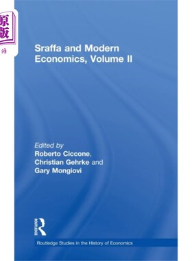 海外直订Sraffa and Modern Economics, Volume II 《斯拉法与现代经济学》第二卷