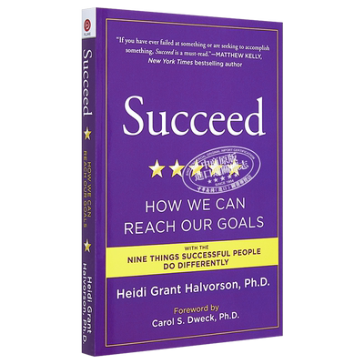 现货 【中商原版】成功：我们怎样才能达成目标 英文原版 Succeed: How We Can Reach Our Goals