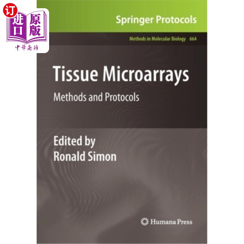 海外直订医药图书Tissue Microarrays: Methods and Protocols 组织微阵列:方法和协议