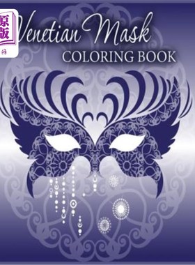 海外直订Venetian Mask Coloring Book: Avon Coloring Books 威尼斯面具彩绘书：雅芳彩绘书