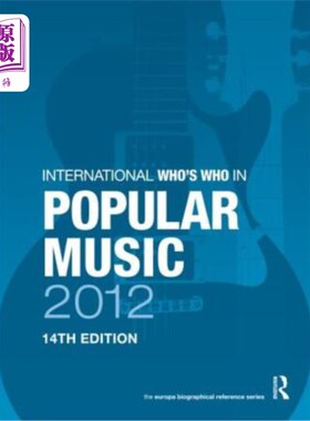 海外直订International Who's Who in Popular Music 2012