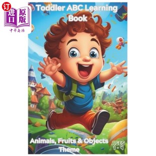 Learning Colorful 海外直订Toddler from Fruits Obj Animals Book 多 幼儿ABC学习书：从A到Z Journey ABC