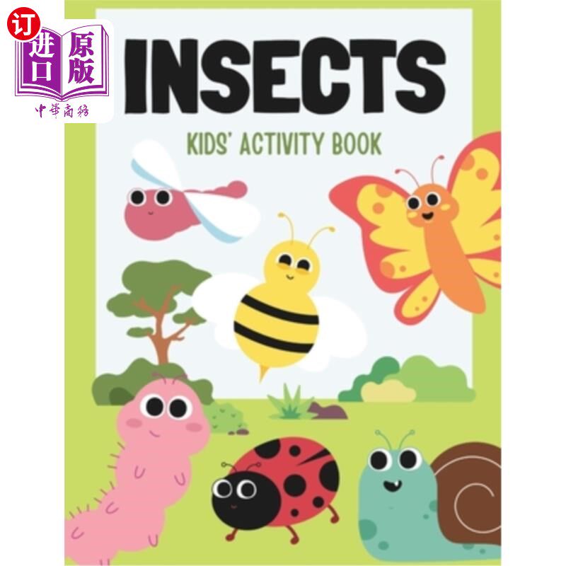 海外直订Insects: Kids' Activity Book: 