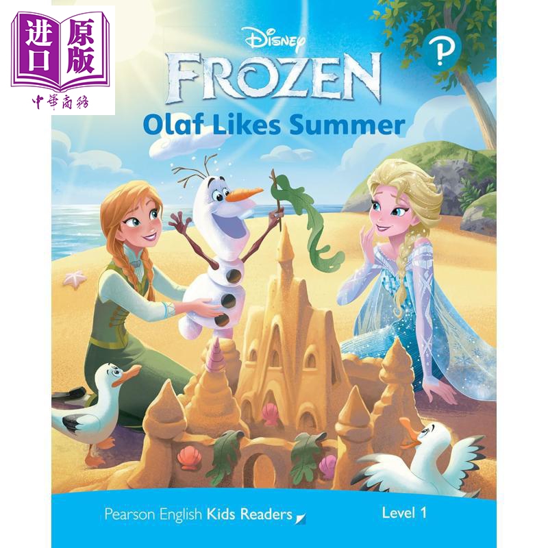 英文原版 冰雪奇缘 级别1迪士尼儿童读物 雪宝喜欢夏天 含音频 Level 1 Disney Kids Readers Olaf Likes Summer【中商原版】