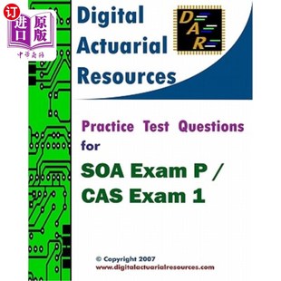 海外直订Practice Test Questions For SOA Exam P / CAS Exam 1 为SOA考试P/CAS考试1练习测试问题