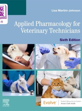 海外直订医药图书Applied Pharmacology for Veterinary Technicians 兽医技师应用药理学