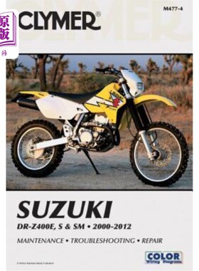 海外直订Suzuki Dr-Z400e, S & SM Manual 2000-2012 铃木Dr-Z400e, S & SM手册2000-2012