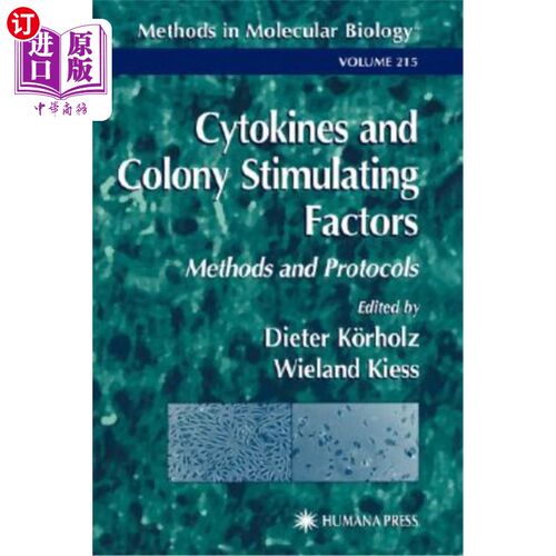 海外直订医药图书Cytokines and Colony Stimulating Factors: Methods and Protocols 细胞因子和菌落刺激因子:方法和方案