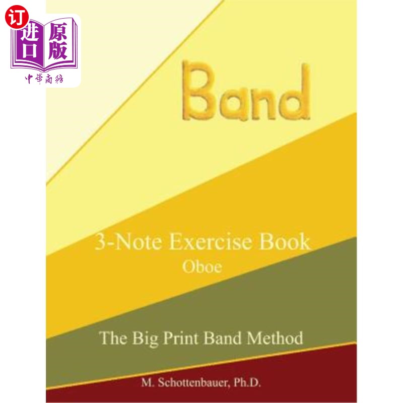 海外直订3-Note Exercise Book: Oboe 3音符练习本:双簧管