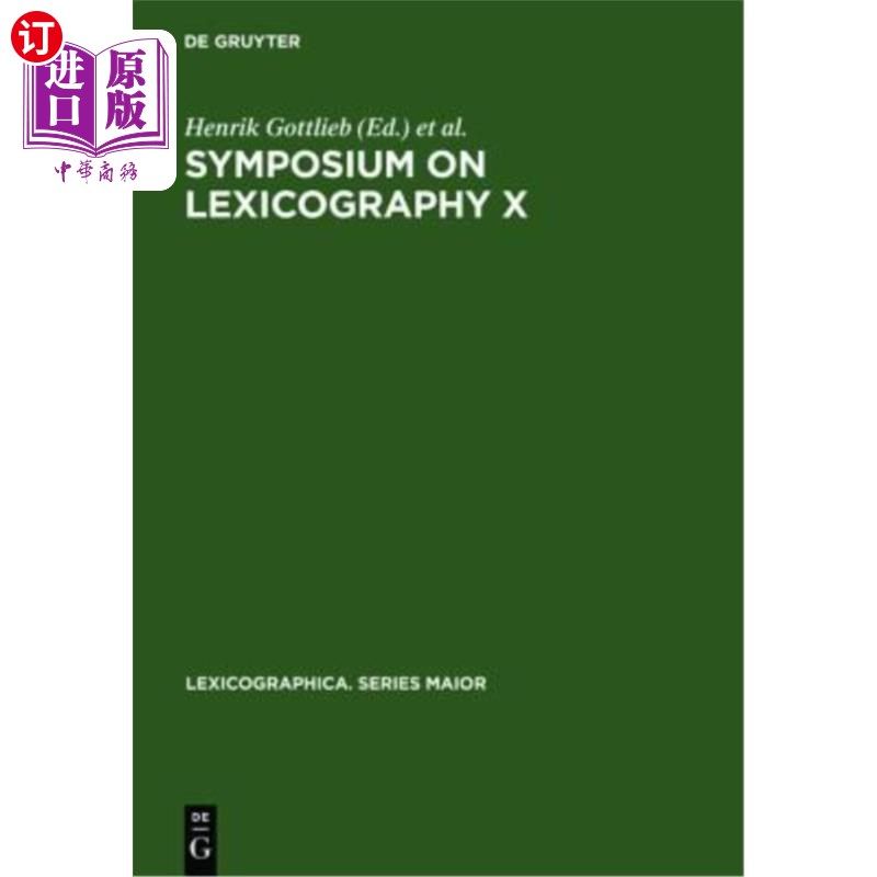 海外直订Symposium on Lexicography X: Proceedings of the Tenth International Symposium on 辞典编纂学术讨论会：哥本哈 - 实物图