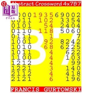 海外直订Abstract 摘要填字游戏4x7B7 Crossword 4x7B7
