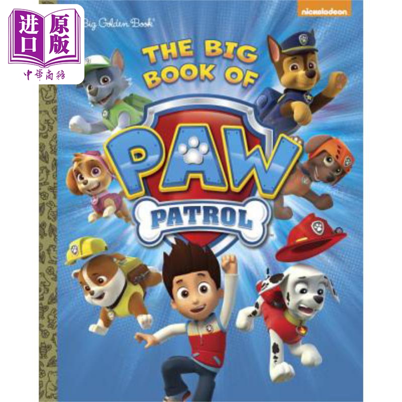 The Big Book of PAW Patrol  PAW Patrol 汪汪队的大书 英文原版儿童精装绘本 卡通动画 3到6岁【中商原版】