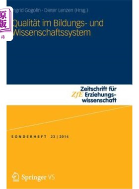 海外直订德语 Qualit?t Im Bildungs- Und Wissenschaftssystem Qualit ?教育和科学系统的t