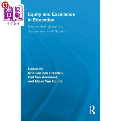 海外直订Equity and Excellence in Education 教育公平与卓越