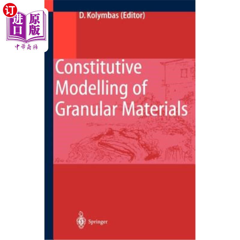 海外直订Constitutive Modelling of Granular Materials 颗粒材料的本构模型