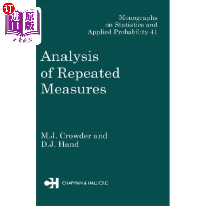 海外直订Analysis of Repeated Measures 重复措施分析