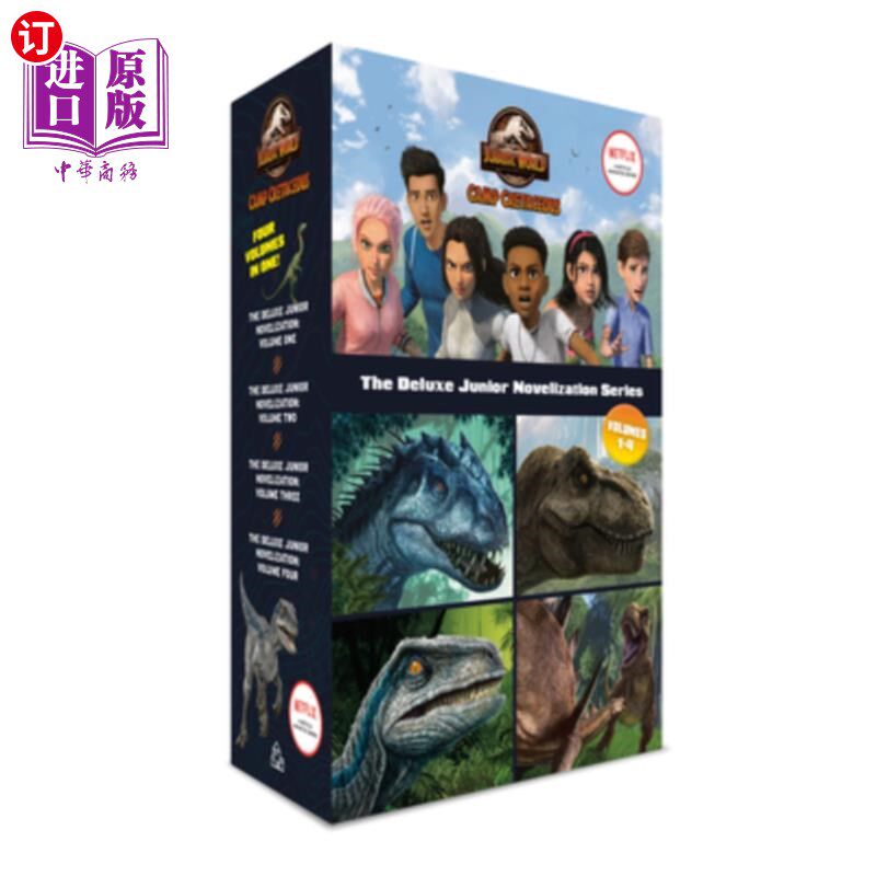 海外直订Camp Cretaceous: The Deluxe Junior Novelization Boxed Set (Jurassic World: Camp  白垩纪营地:豪华少年小说套