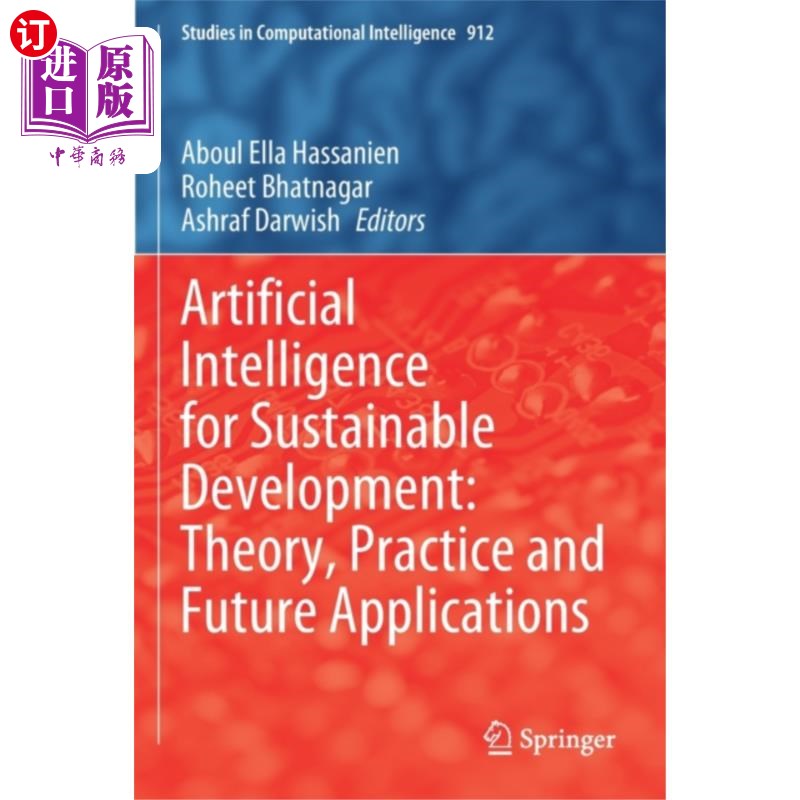 海外直订Artificial Intelligence for Sustainable Developm... 可持续发展的人工智能:理论、实践与未来应用