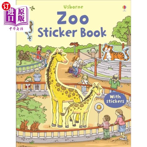 海外直订First Sticker Book Zoo 第一本贴纸书动物园