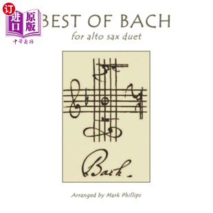 for Bach Alto Sax 最佳巴赫中音萨克斯二重奏 海外直订Best Duet