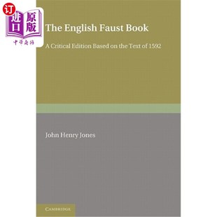 Faust Text English Critical Based Edition 英国浮士德之书：基于1592年文本 Book 评论版 海外直订The the 1592